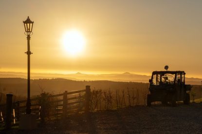Countryside views at Grousemoor Cottage, Perthshire