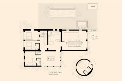 The floor plan at Penelope's Tower, Wiltshire