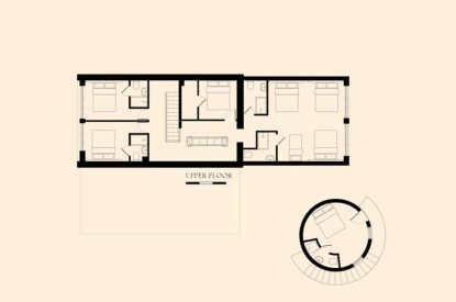 The floor plan at Penelope's Tower, Wiltshire