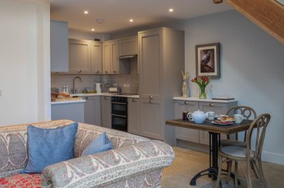 View to the kitchen at Lochan Cottage, Perthshire