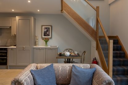 The living room at Lochan Cottage, Perthshire