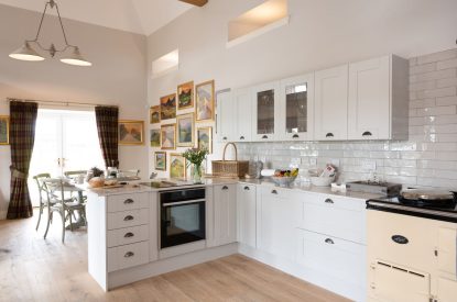 The kitchen at Rowanrigg Steading, Perthshire