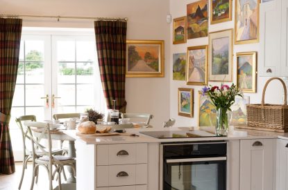 The kitchen at Rowanrigg Steading, Perthshire