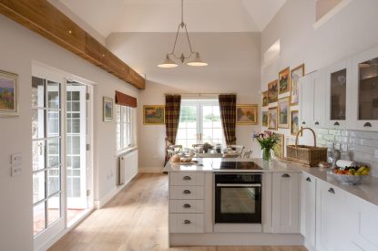 The kitchen at Rowanrigg Steading, Perthshire