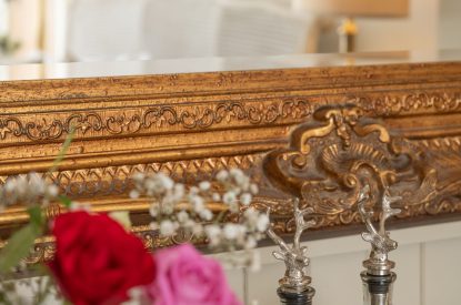 A king sized bedroom at Rowanrigg Steading, Perthshire
