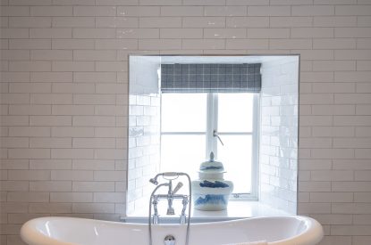 Free standing bath at Rowanrigg Steading, Perthshire