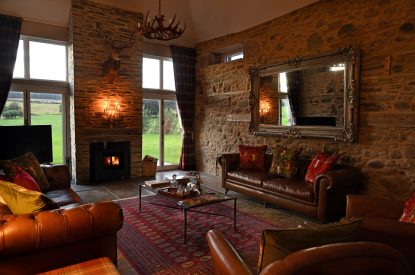 The living room at Rowanrigg Steading, Perthshire
