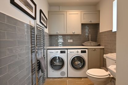 The utility room at Bonnie Wren Cottage, Perthshire