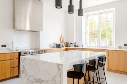 The kitchen at White Exeter House, Devon