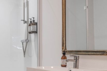 A shower room at Katsura House, Cotswolds