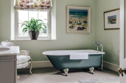 A roll top bath at Katsura House, Cotswolds