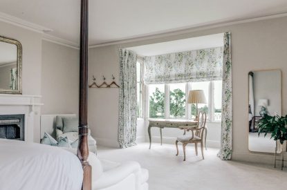 Four poster bedroom at Katsura House, Cotswolds