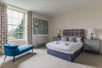 A king size bedroom at Katsura House, Cotswolds