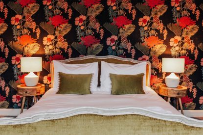 A king size bedroom at Katsura House, Cotswolds