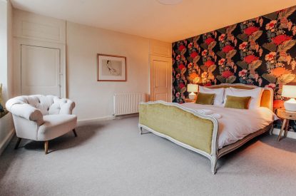 A king size bedroom at Katsura House, Cotswolds