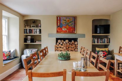 The kitchen dining area at Katsura House, Cotswolds