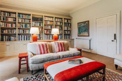 The library at Katsura House, Cotswolds