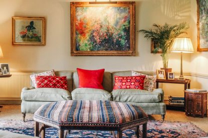 A living room at Katsura House, Cotswolds