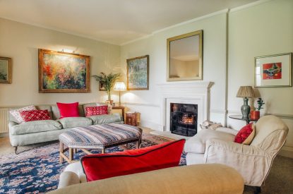 A living room at Katsura House, Cotswolds