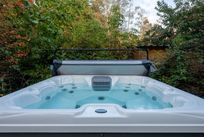 The hot tub at Plas Glan Menai, Anglesey