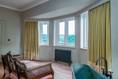 A double bedroom at Plas Glan Menai, Anglesey