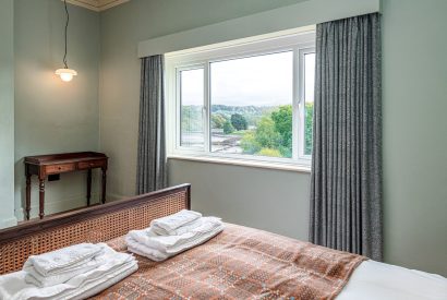 A double bedroom at Plas Glan Menai, Anglesey