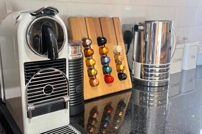 Coffe making facilities at Acacia Cottage, Hampshire