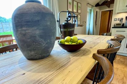 The kitchen-diner at Wheatsheaf Barn, Hampshire