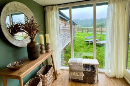 Countryside views at Wheatsheaf Barn, Hampshire