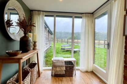 Countryside views at Wheatsheaf Barn, Hampshire