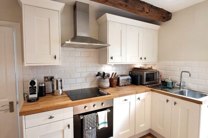 The kitchen at Ridgebrook Cottage, Hampshire