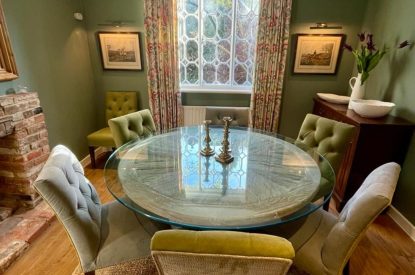 The dining room at Ridgebrook Cottage, Hampshire