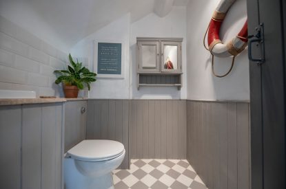 A bathroom at Mihangel House, Denbighshire 