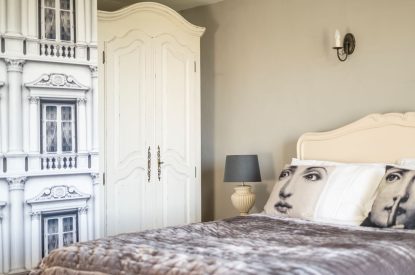 A double bedroom at Mihangel House, Denbighshire 