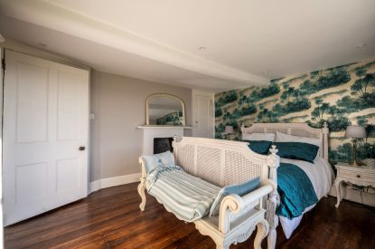 A double bedroom at Mihangel House, Denbighshire 