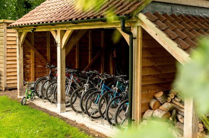 Bikes for hire at Hockham Pool House, Norfolk Coast