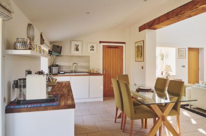 The kitchen at Hockham Pool House, Norfolk Coast