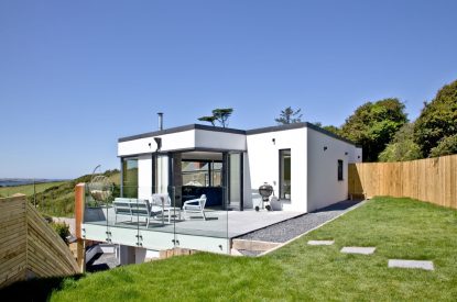 The exterior of Seascape House, Cornwall