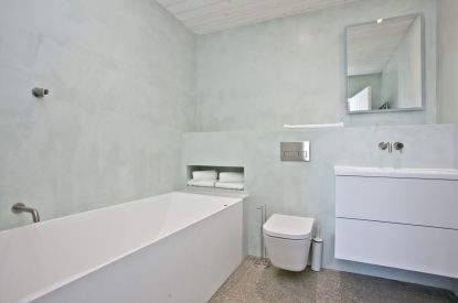 A bathroom at Seascape House, Cornwall