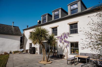 The exterio of Wisteria Farmhouse, Cornwall