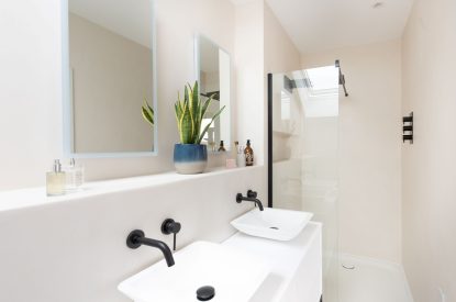 A bathroom at Watergate House, Cornwall