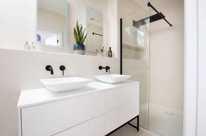 A bathroom at Watergate House, Cornwall