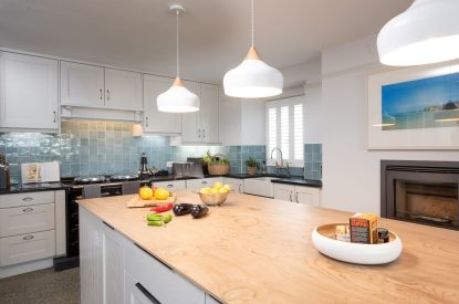 The kitchen at Watergate House, Cornwall