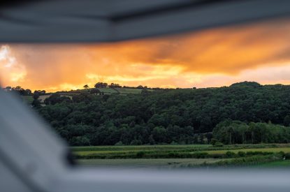 Sunset at Cedar Lodge, Herefordshire
