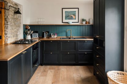 The kitchen at Sweet Pea Cottage, Litton, Peak District