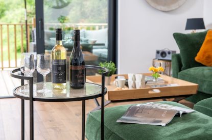 The living room at Bracken Barn, Devon