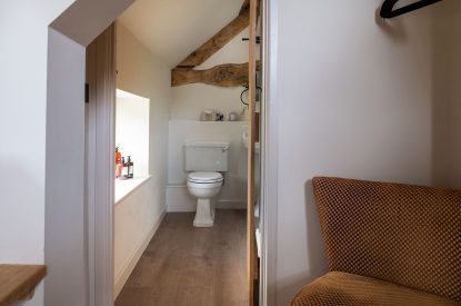 A bathroom at Swn y Nant, Wrexham