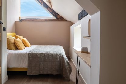 A king size bedroom at Swn y Nant, Wrexham