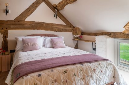 A king size bedroom at Swn y Nant, Wrexham