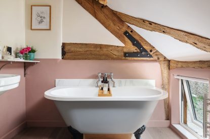 Free standing bath at Swn y Nant, Wrexham